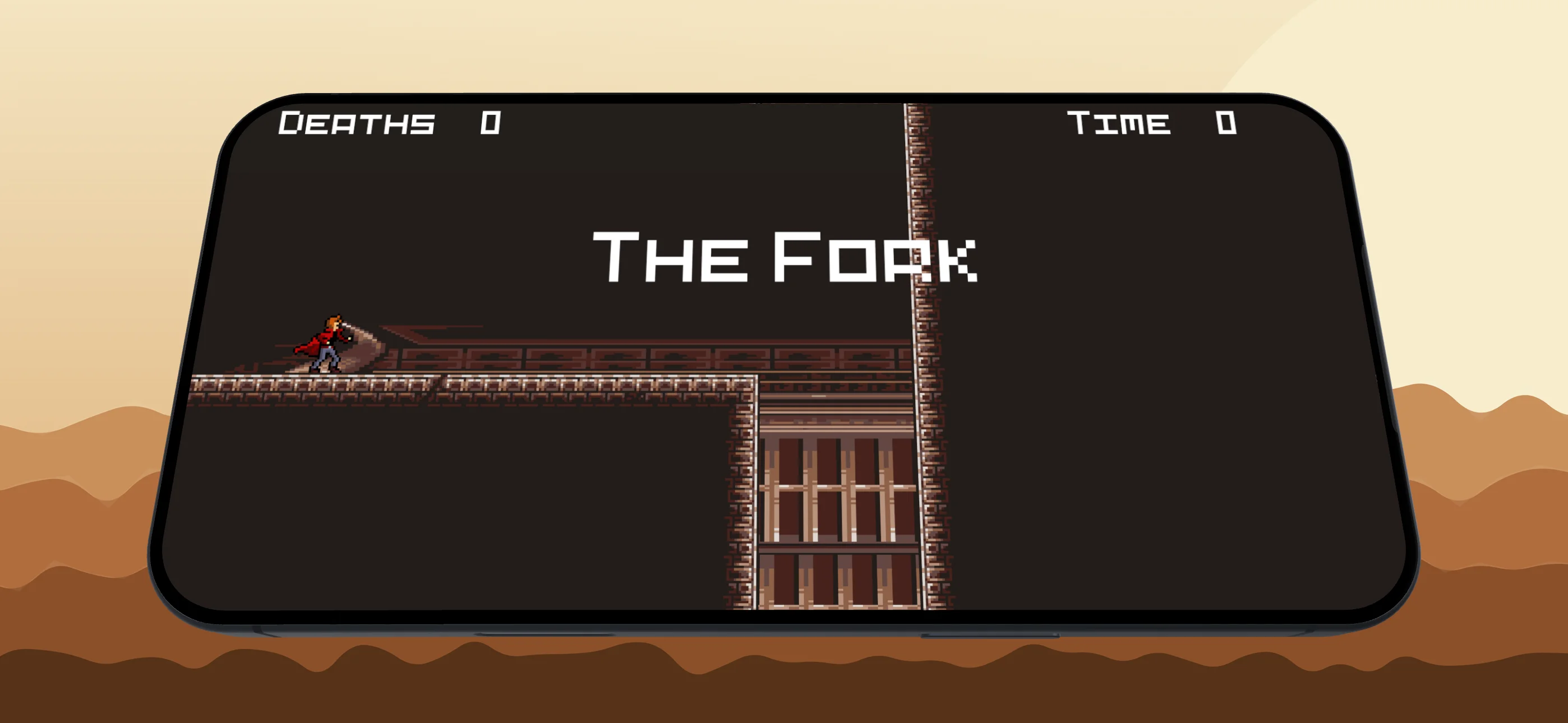 Pavel Quest - View of the start of a level called the fork